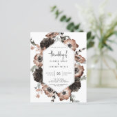 Gothic Boho Wedding Invitation (Staand voorkant)