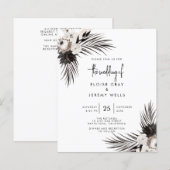 Gothic Boho Wedding Invitation (Voorkant / Achterkant)