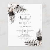 Gothic Boho Wedding Invitation Flyer (Voorkant)