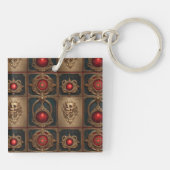 Gothic Book Cover Sleutelhanger (Achterkant)