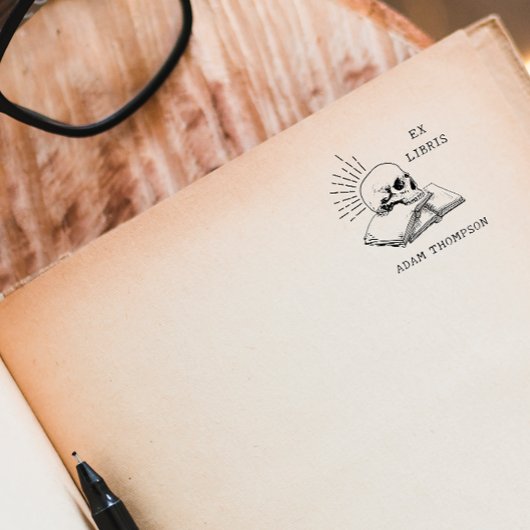 Gothic Book Custom Name uit de bibliotheek Rubberstempel