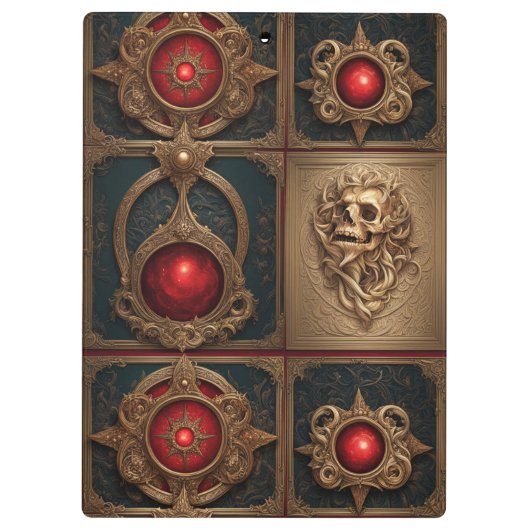 Gothic Book Hoesje Klembord (Achterkant)
