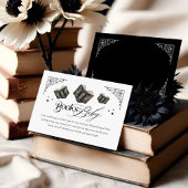Gothic Books Halloween Baby shower boeken voor Bab Informatiekaartje