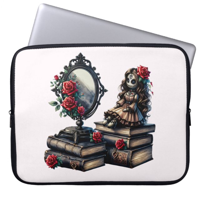 Gothic Books Laptop Bag Laptop Sleeve (Voorkant)