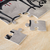 Gothic Boudoir | Antiek Vanity met Modestoel Legpuzzel (Zijkant)