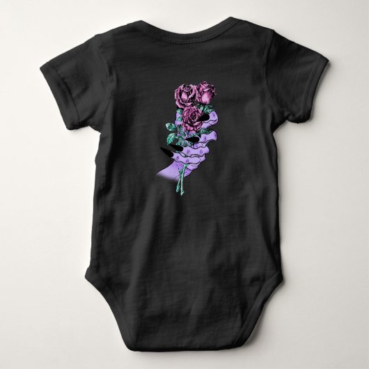 Gothic Bouquet Baby Bodysuit (Achterkant)