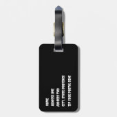 Gothic Bouquet Bagagelabel (Achterkant verticaal)