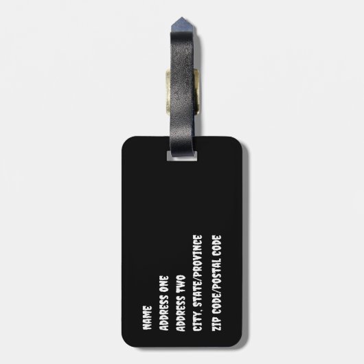 Gothic Bouquet Bagagelabel (Achterkant verticaal)