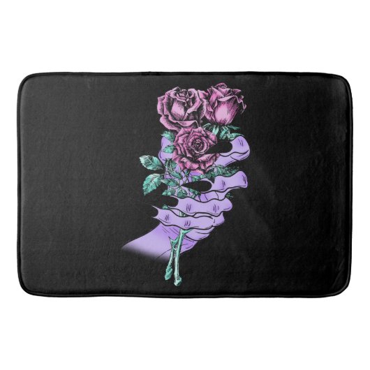 Gothic Bouquet Bath Mat (Voorkant)
