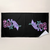 Gothic Bouquet Beach Towel Strandlaken (Voorkant)