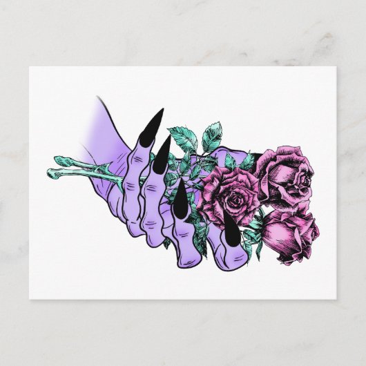Gothic Bouquet Briefkaart (Voorkant)