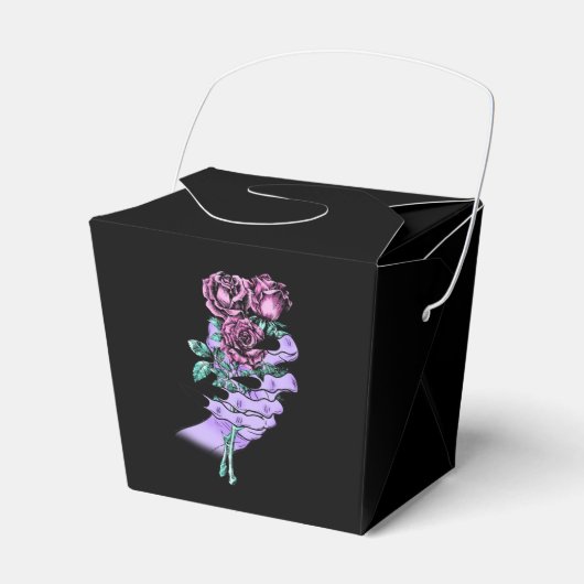 Gothic Bouquet Favor Box Bedankdoosjes (Voorkant Zijde)