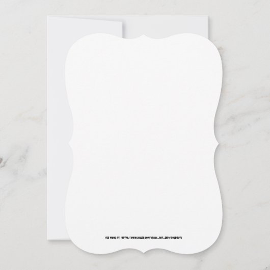 Gothic Bouquet Flat Wenskaart Kaart (Achterkant)