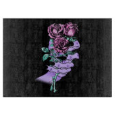 Gothic Bouquet Glass Cutting Board Snijplank (Voorkant)