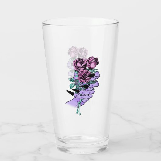 Gothic Bouquet Glass Tumbler (Achterkant)