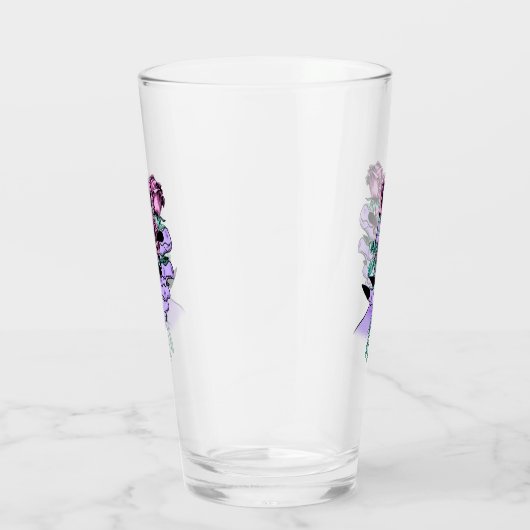 Gothic Bouquet Glass Tumbler (Rechts)