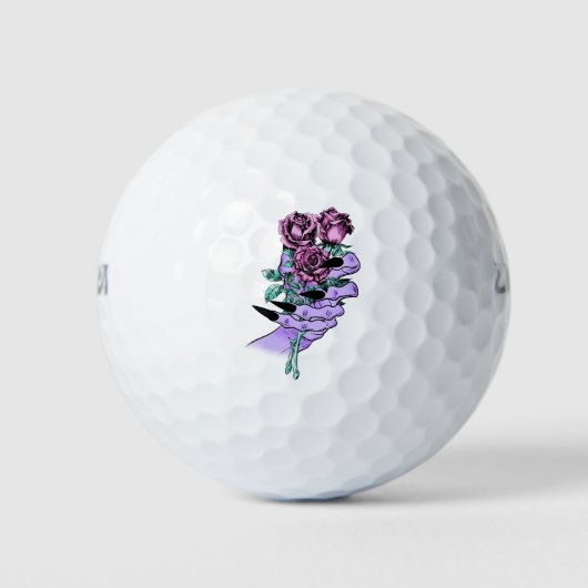 Gothic Bouquet Golf Balls Golfballen (Voorkant)