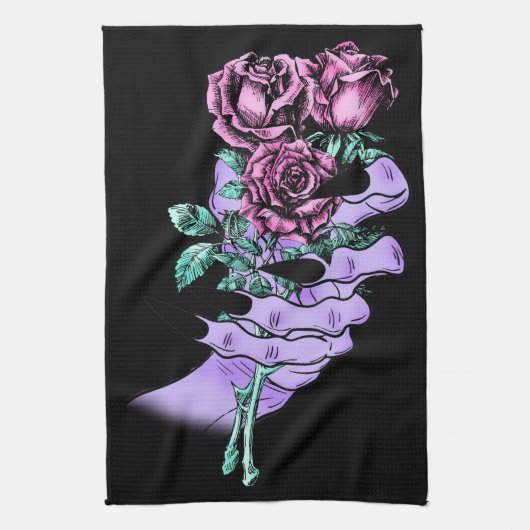 Gothic Bouquet Kitchen Towel Theedoek (Verticaal)