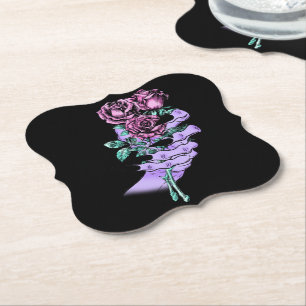 Gothic Bouquet-Onderzetters Kartonnen Onderzetters