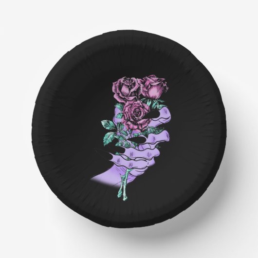 Gothic Bouquet Paper Bowls Papieren Kommen (Voorkant)