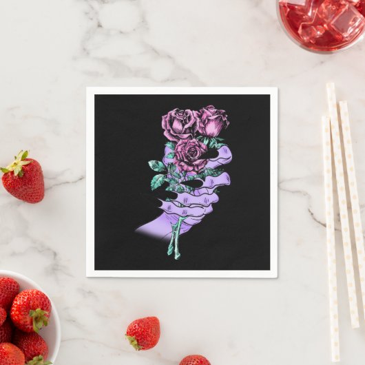 Gothic Bouquet Paper Napkins Servet (Insitu)
