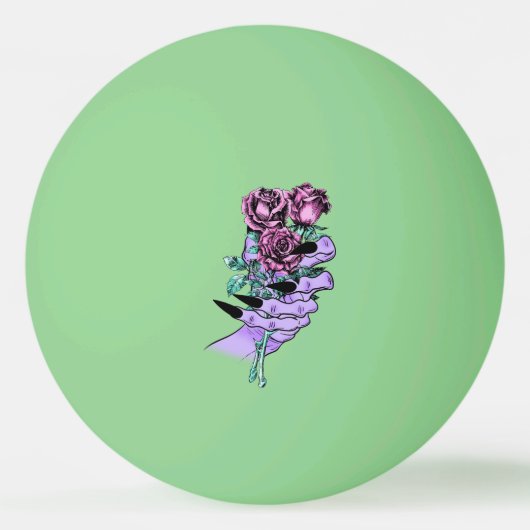 Gothic Bouquet Ping Pong Balls Pingpongbal (Voorkant)