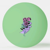 Gothic Bouquet Ping Pong Balls Pingpongbal (Achterkant)