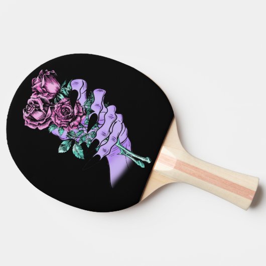 Gothic Bouquet Ping Pong Paddle Tafeltennisbatje (Zijkant)