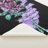 Gothic Bouquet Sherpa Blanket Deken (3/4)