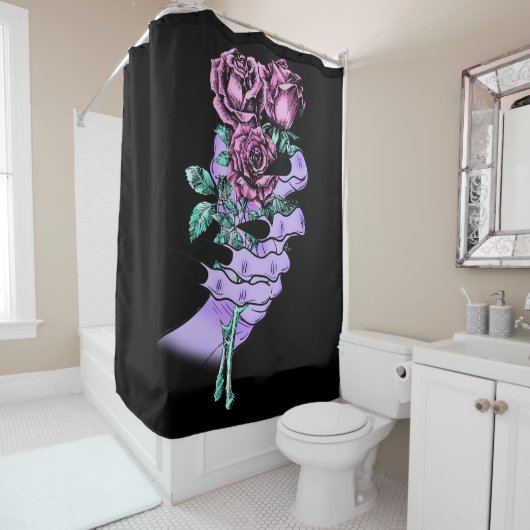 Gothic Bouquet Shower Curtain Douchegordijn (In situ)