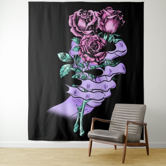 Gothic Bouquet Tapestry Wandkleed (In situ)