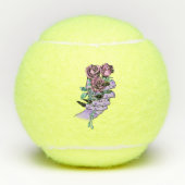Gothic Bouquet Tennis Balls Tennisballen (Voorkant)
