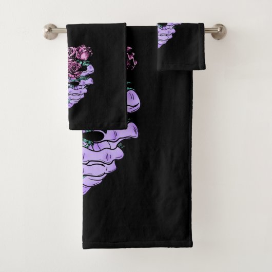 Gothic Bouquet Towel Set Bad Handdoek (Insitu)