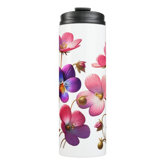 Gothic Bouquet Travel Mug Thermosbeker (Voorkant)