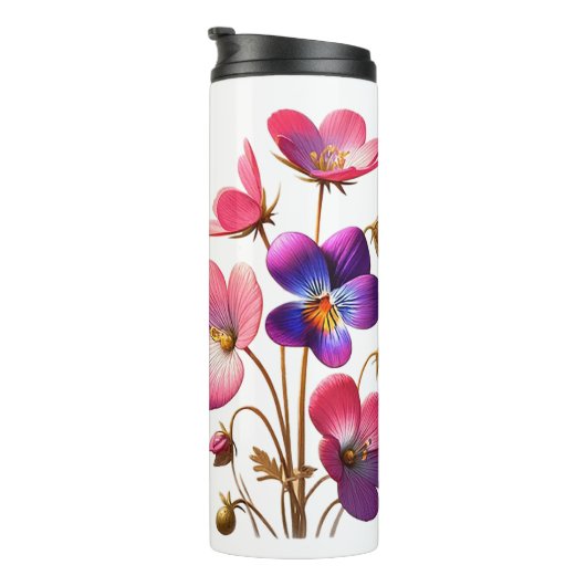 Gothic Bouquet Travel Mug Thermosbeker (Geroteerd rechts)