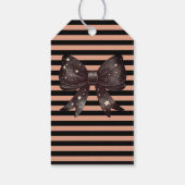 Gothic Bow Halloween Cadeaulabel (Achterkant)