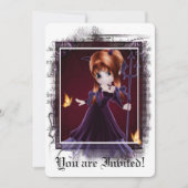 Gothic Bridal Shower Invitation Little Devil 5 Kaart (Voorkant)