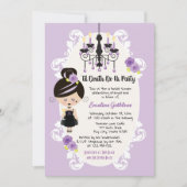 Gothic Bridal Shower Invitations Wedding Dress Kaart (Voorkant)