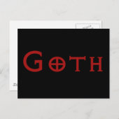 Gothic Briefkaart (Voorkant / Achterkant)