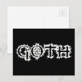 Gothic Briefkaart (Voorkant / Achterkant)