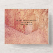 Gothic Broken Heart Tweede huwelijk All In One Uitnodiging (Achterkant)