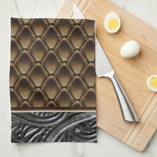 Gothic Bronze Theedoek (Quarter Fold)