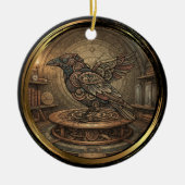 Gothic Bronzen Steampunk Raaf Decoratie (Voorkant)