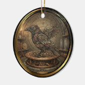 Gothic Bronzen Steampunk Raaf Decoratie (Links)