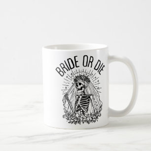 Gothic Bruid of Sterf Bruidsjurk voor Bachelorette Koffiemok
