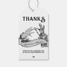 Gothic Bruid of Sterf tot de Dood vrijgezellenweek Cadeaulabel