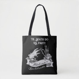 Gothic Bruid of Sterf tot de Dood vrijgezellenweek Tote Bag