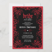 Gothic Bruidsmeisjesfeest voor de Bruid of de Dood Kaart (Voorkant)