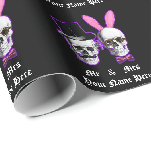 Gothic bruiloft cadeaupapier (Rol Hoek)