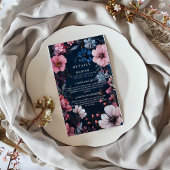  Gothic bruiloft esthetisch Informatiekaartje